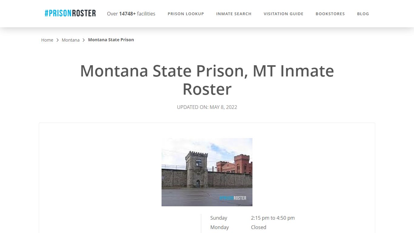 Montana State Prison, MT Inmate Roster - Inmate Locator